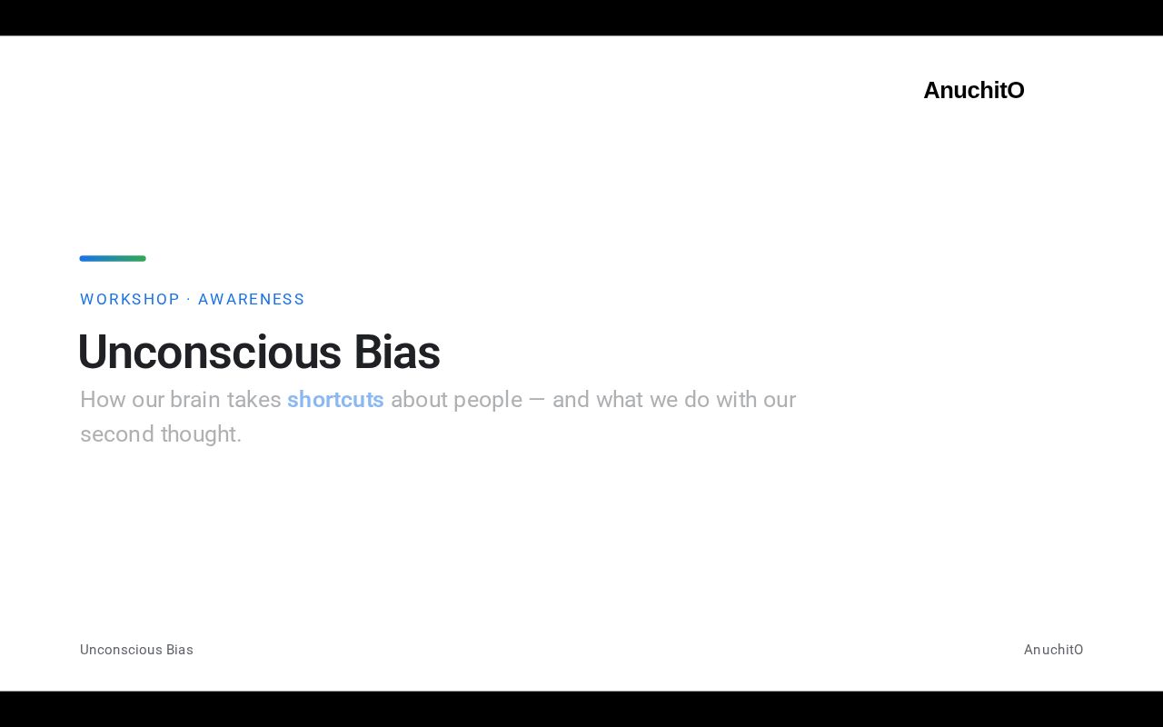 Preview of Course Unconscious Bias