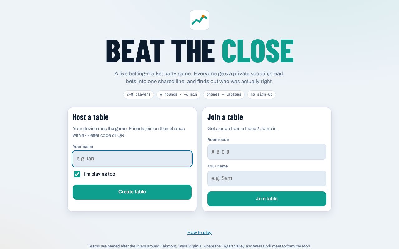 Preview of Beat The Close