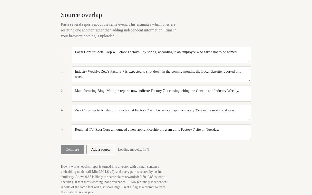 Preview of Source Overlap