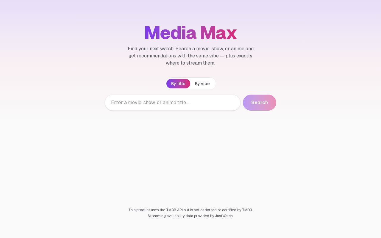 Preview of Media Max