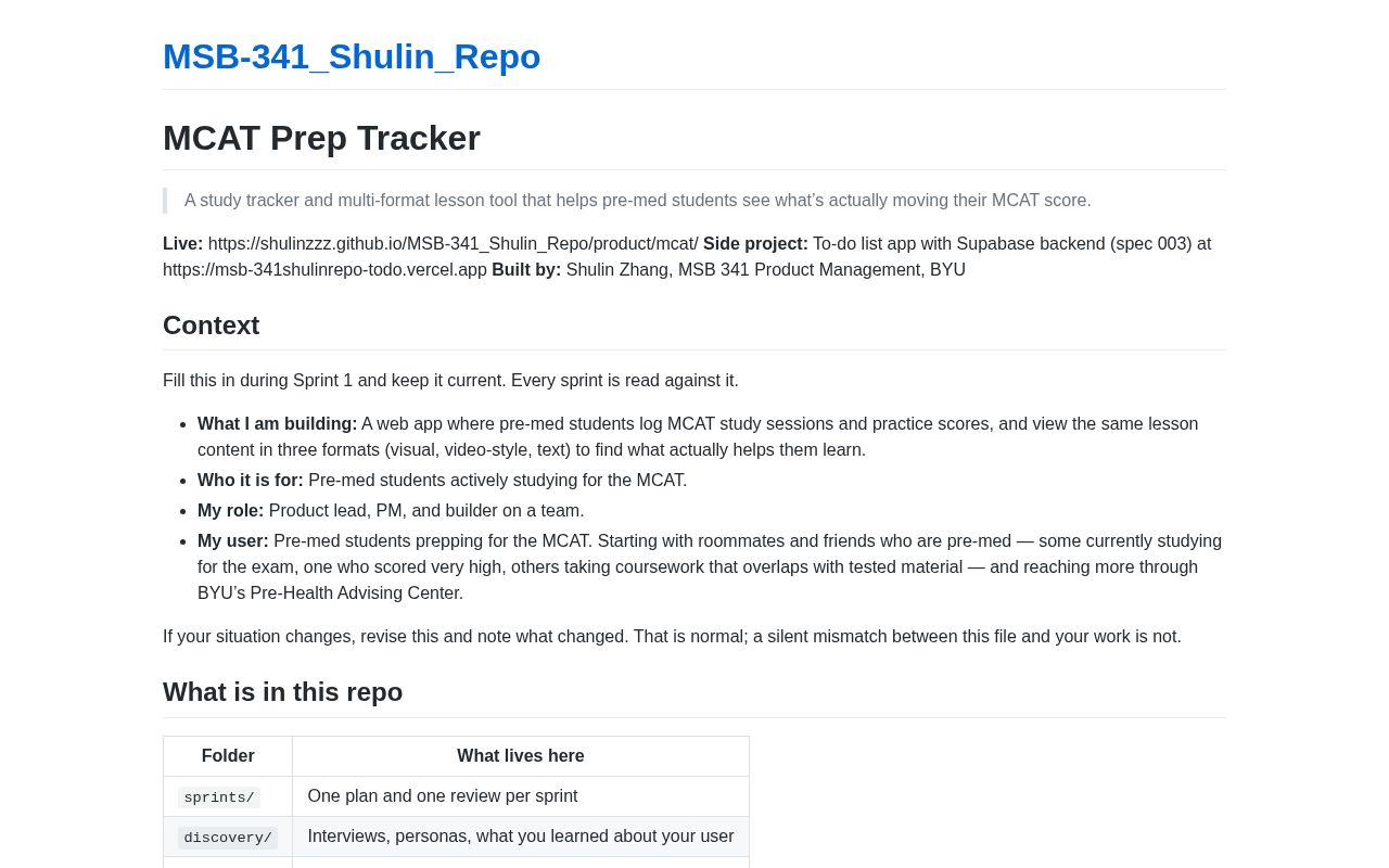 Preview of MSB 341 Shulin Repo