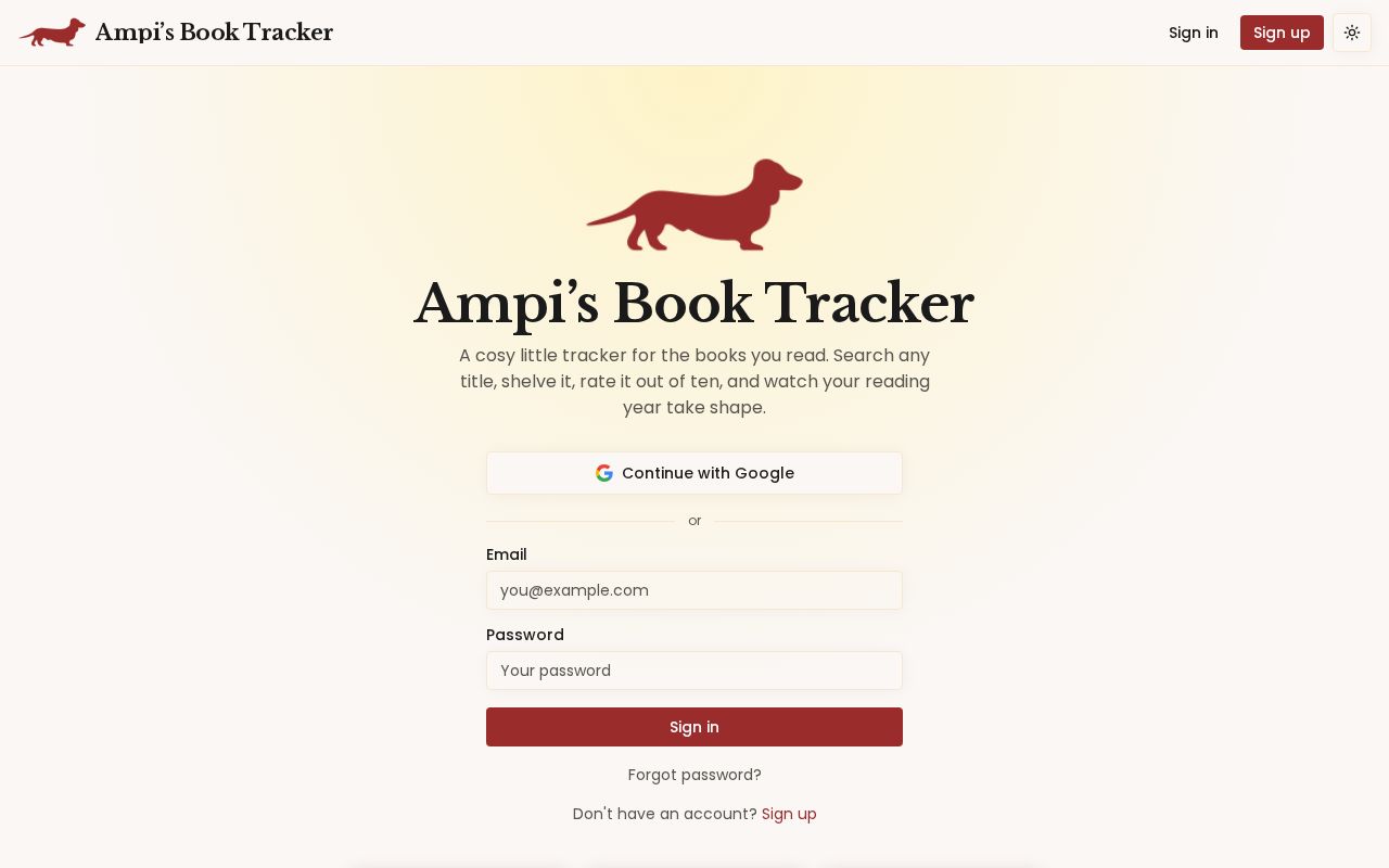 Preview of Ampi Book Tracker