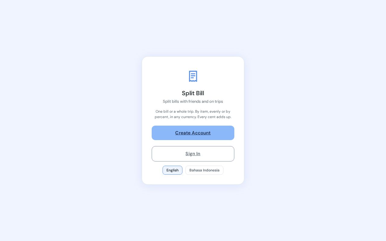 Preview of Splitbill Js