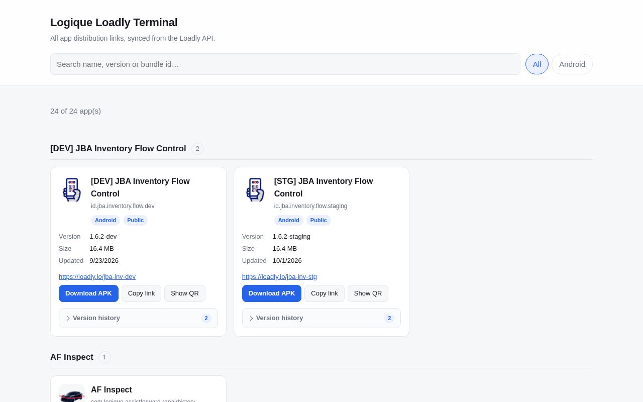 Preview of Loadly Terminal