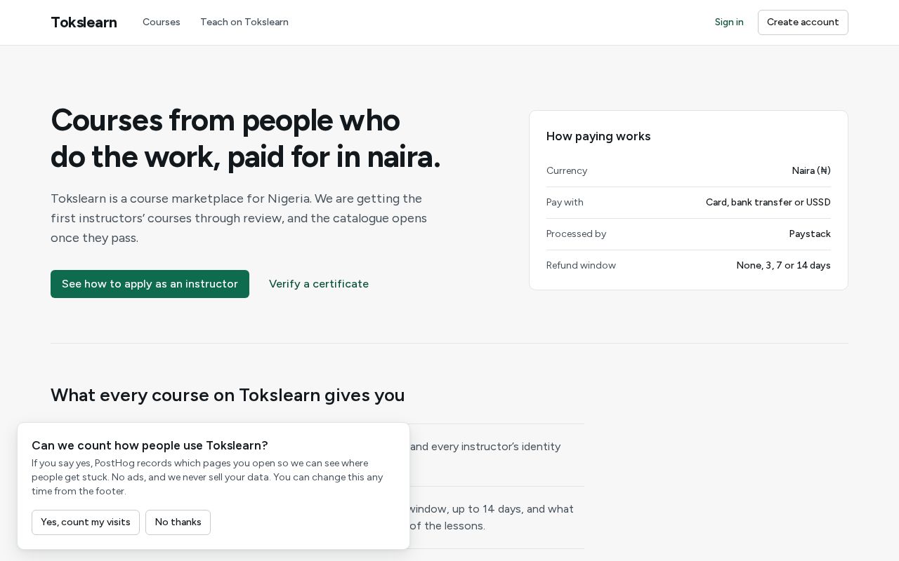 Preview of Tokslearn