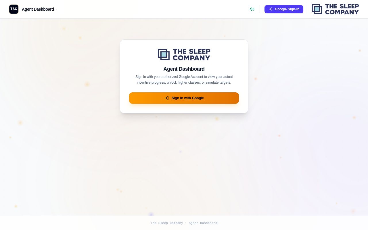 Preview of TSC Agent Dashboard