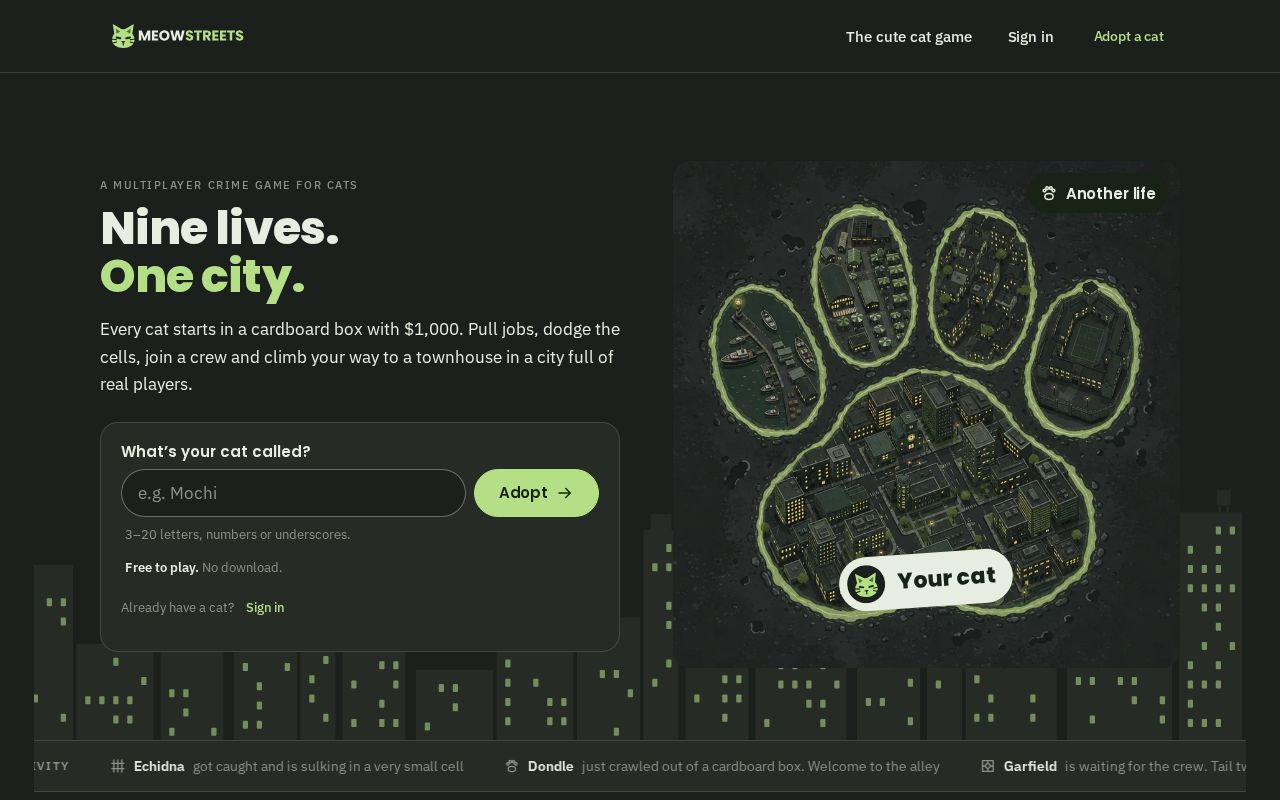 Preview of MeowStreets