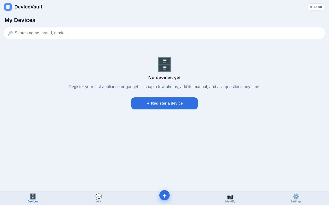 Preview of DeviceVault