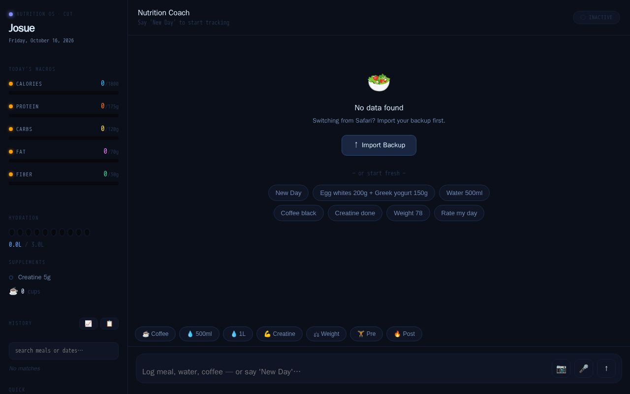 Preview of Nutrition Os