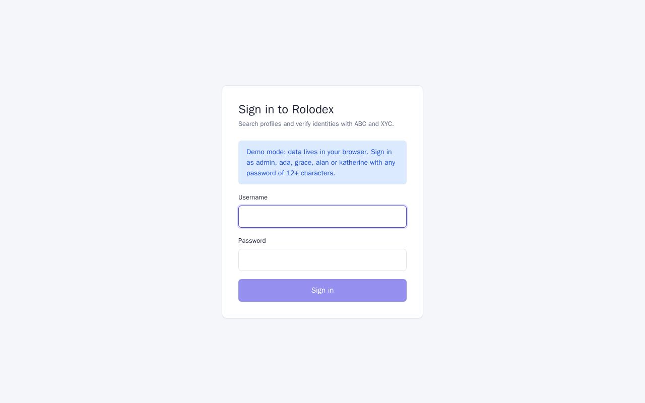Preview of Rolodex