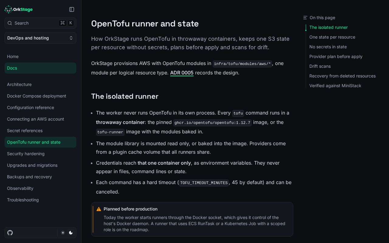 Preview of Orkstage Modules