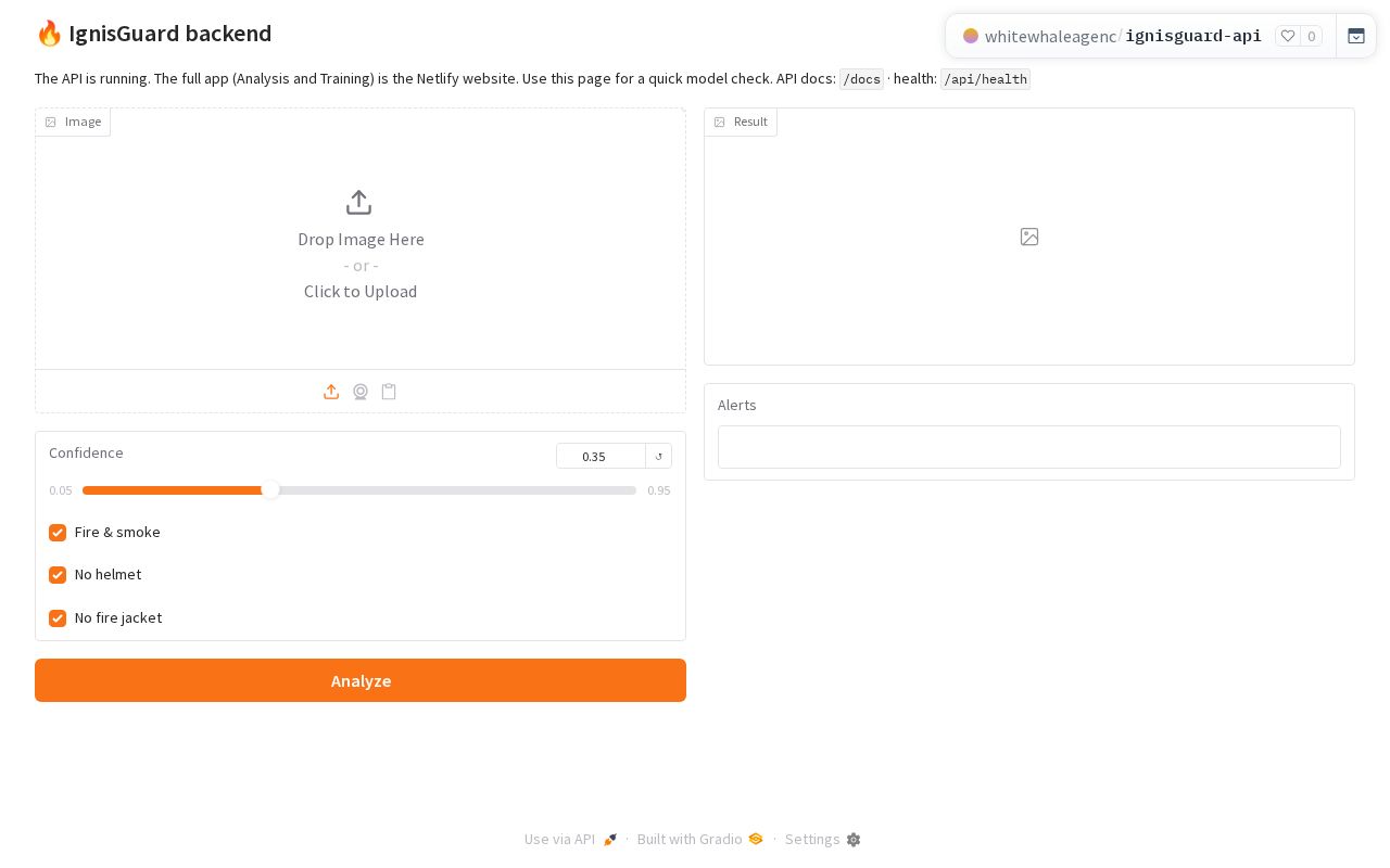 Preview of IgnisGuard API