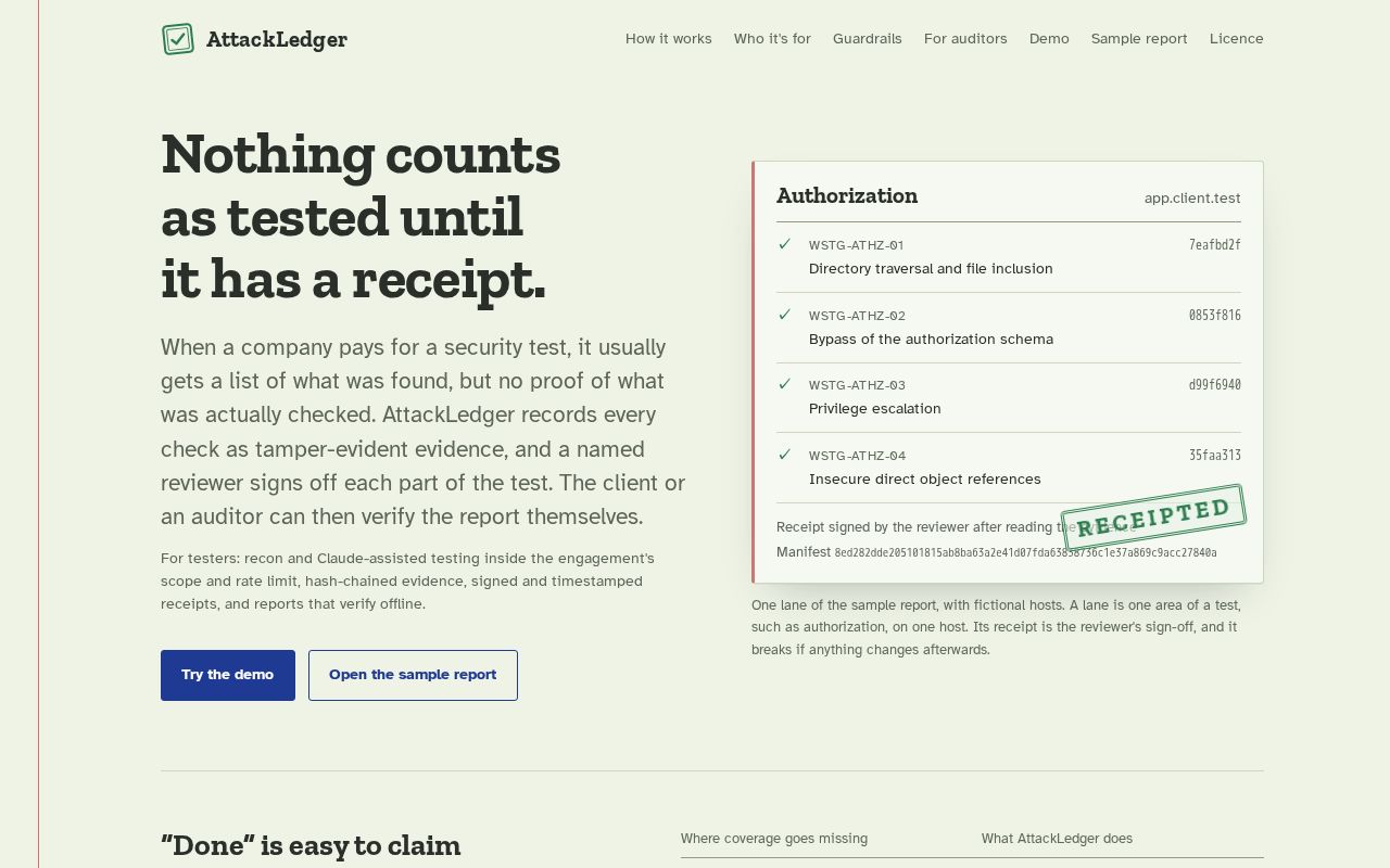Preview of Attackledger