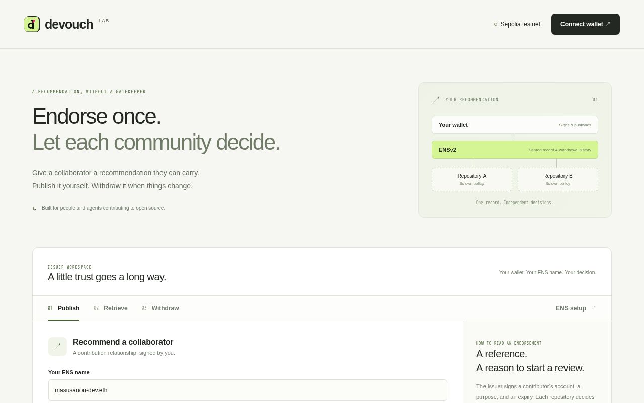 Preview of Devouch