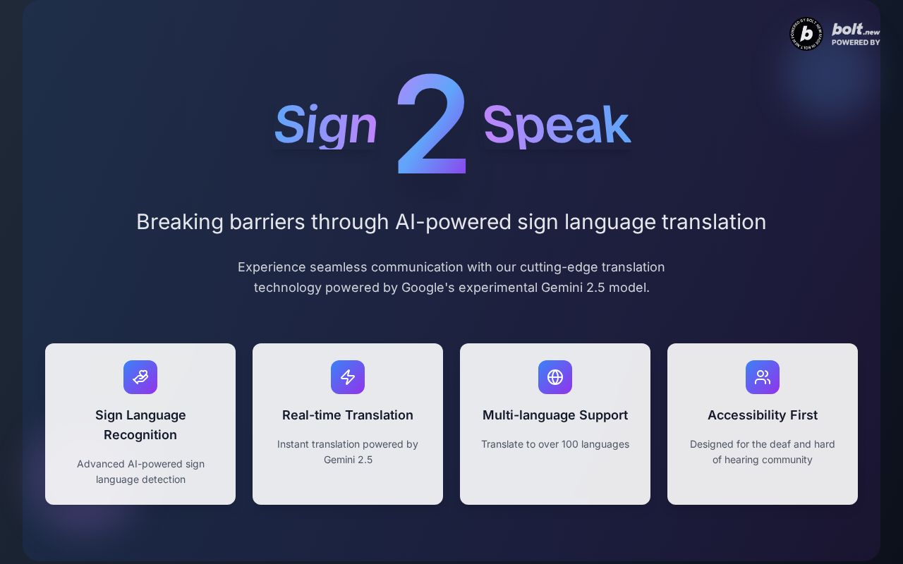 Preview of Sign 2 Speak
