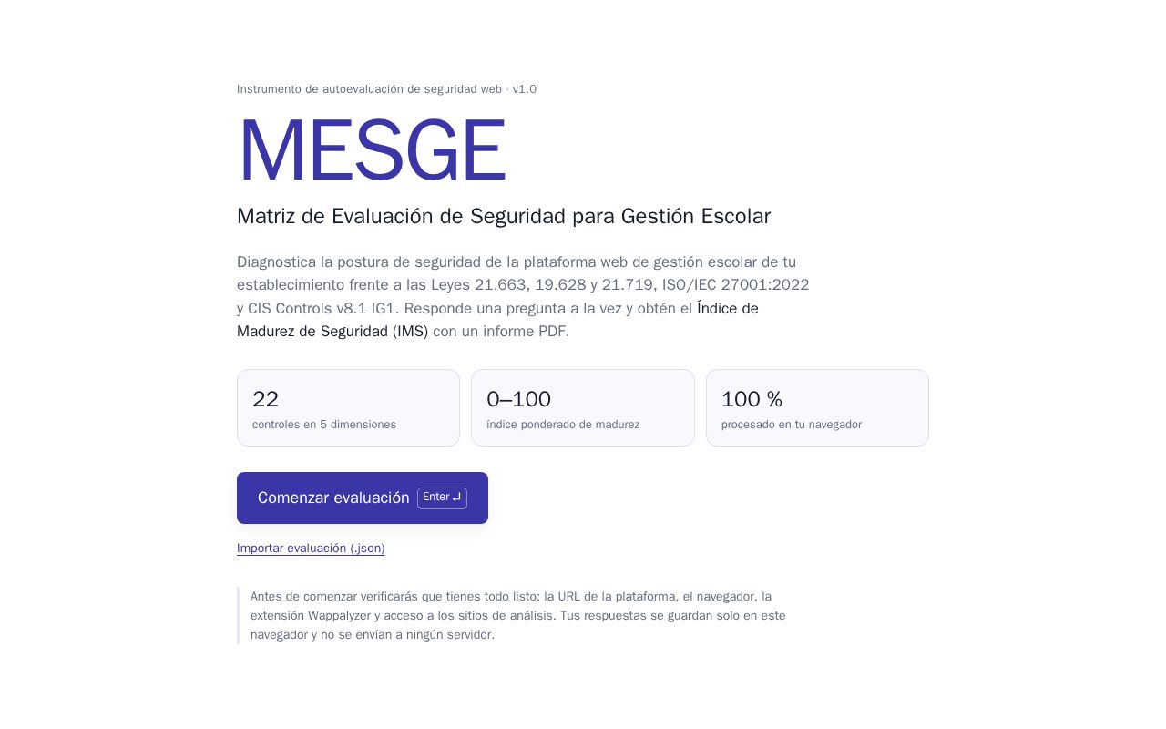 Preview of Mesge Web