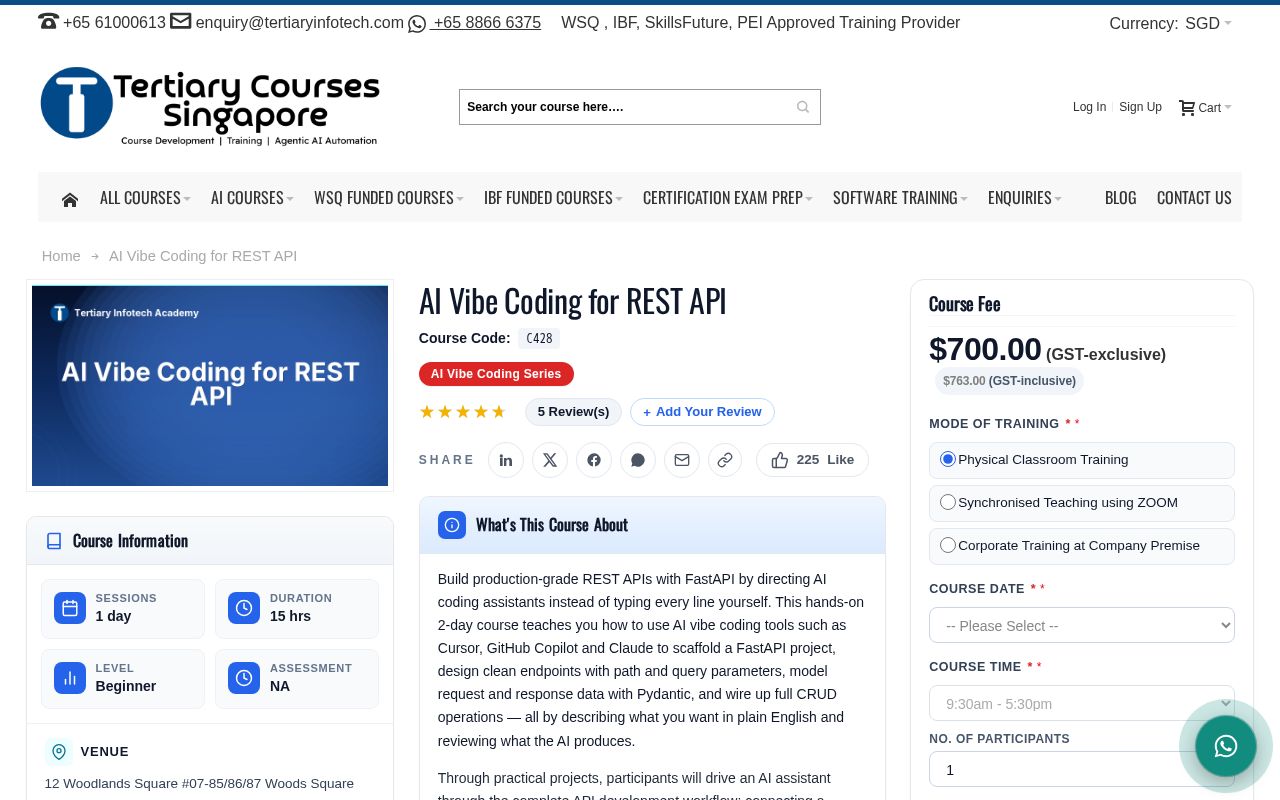 Preview of C428 AI Vibe Coding For REST API