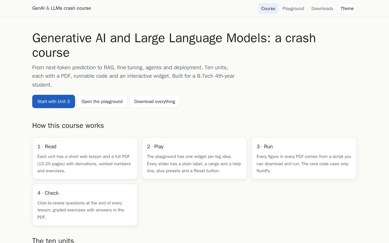 Preview of Generative AI and Large Language Models: a crash course