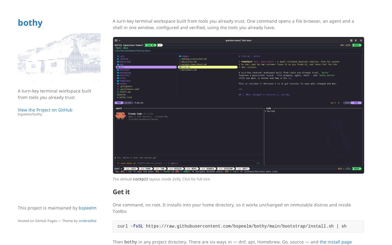 Preview of A turn-key terminal workspace built from tools you already trust