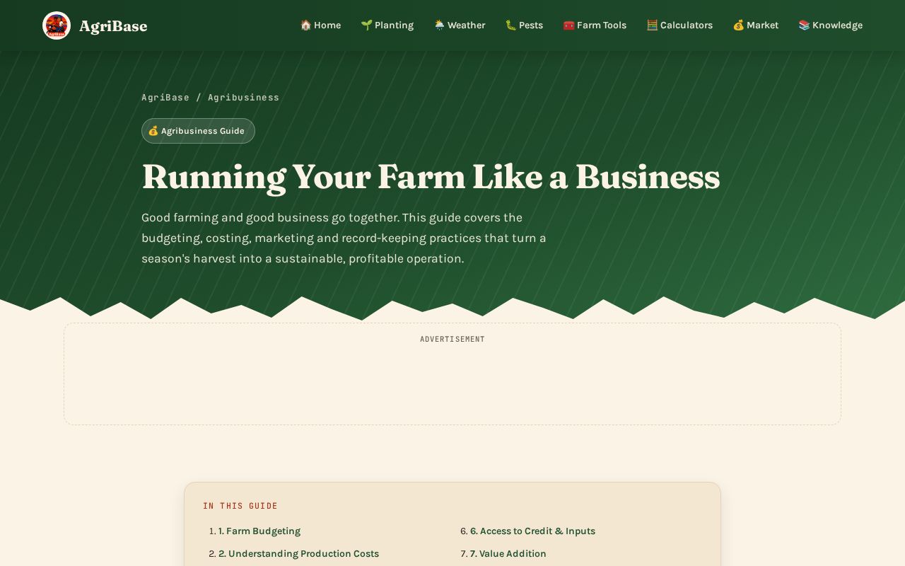 Preview of Agribusiness