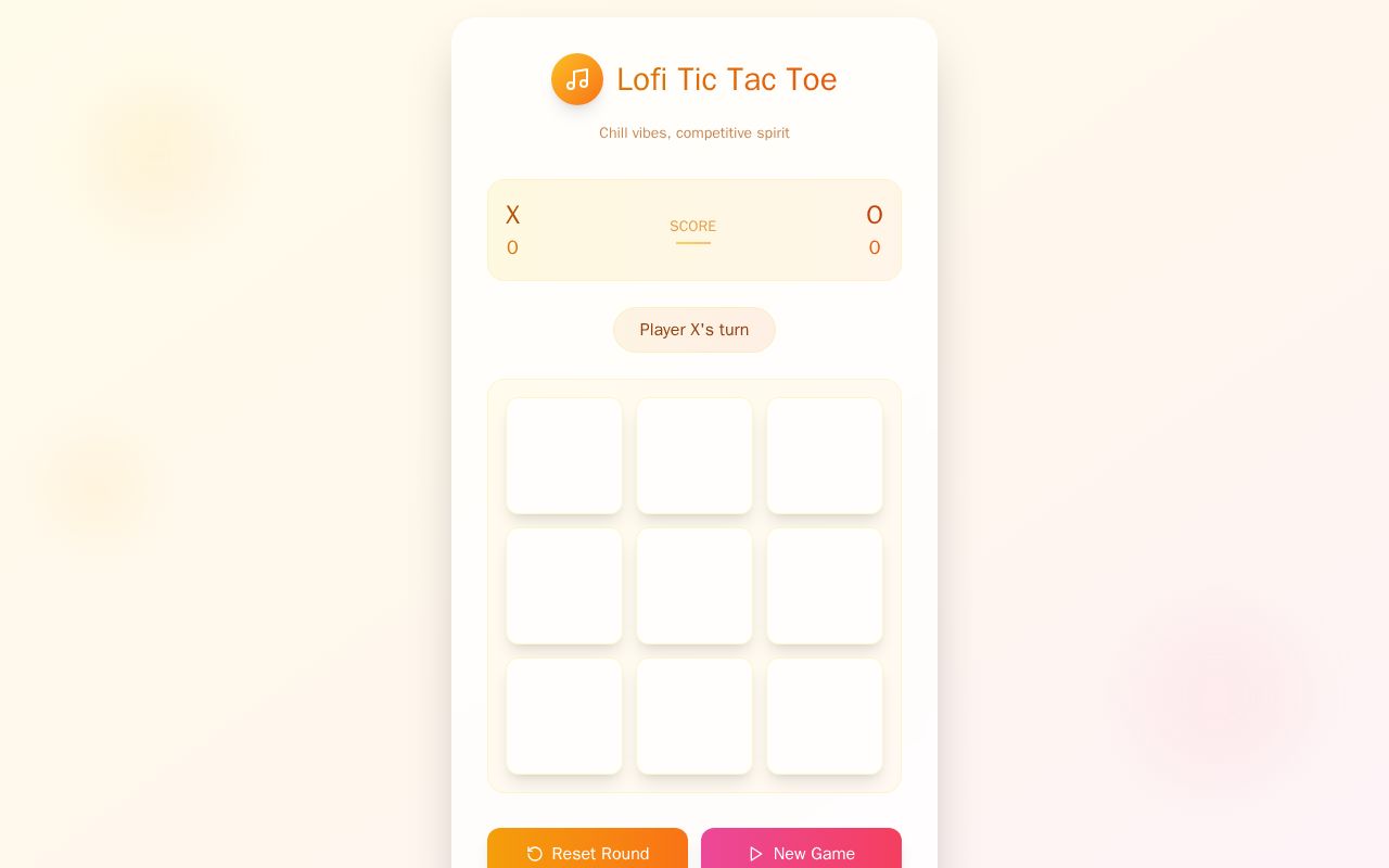Preview of Lofi TIC-TAC-TOE