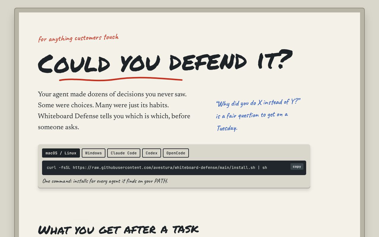 Preview of Whiteboard Defense