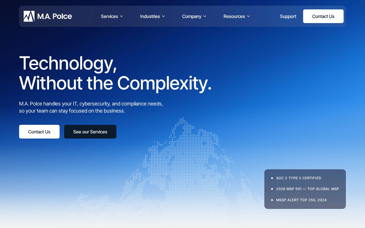 Preview of MAPolce Website 2 Threejs