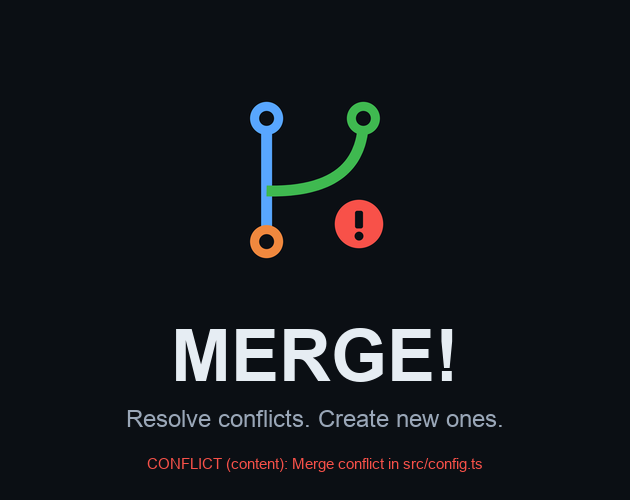 Preview of Merge! Resolve Conflicts