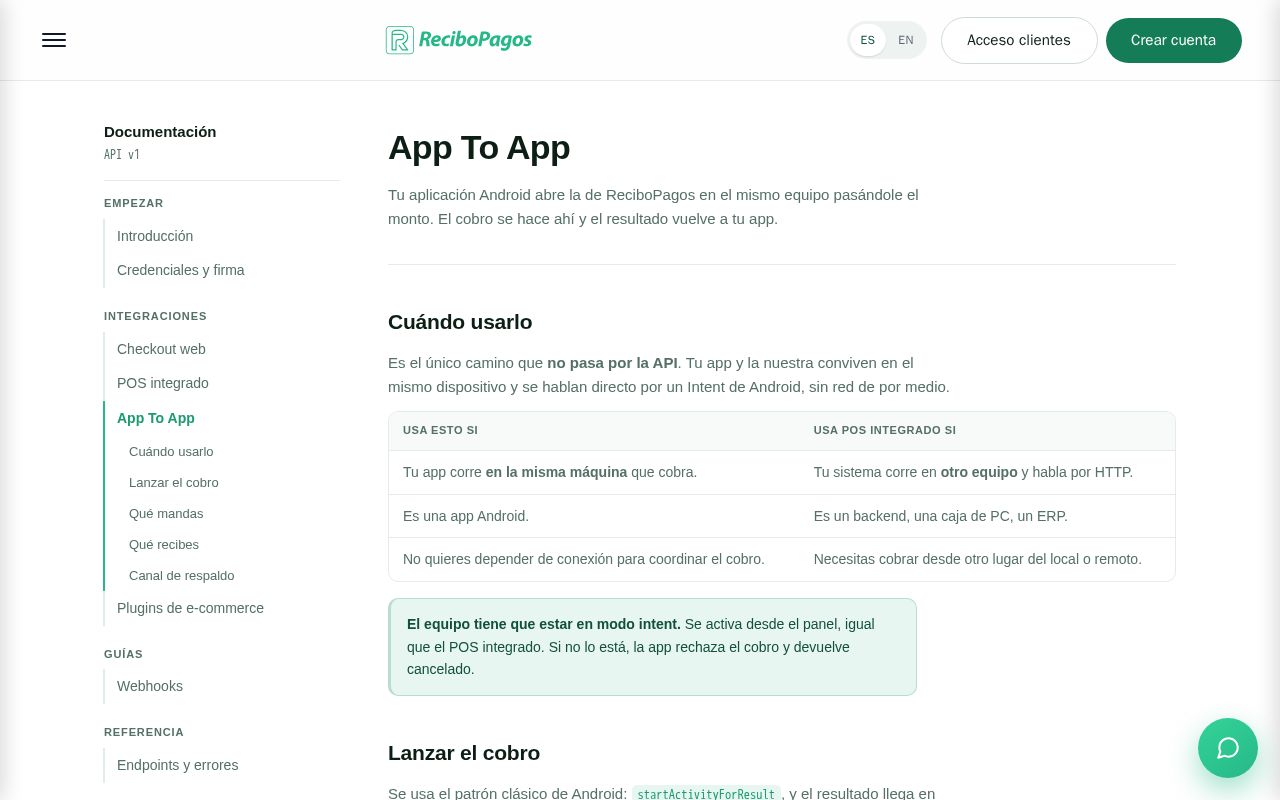 Preview of Recibopagos App2app