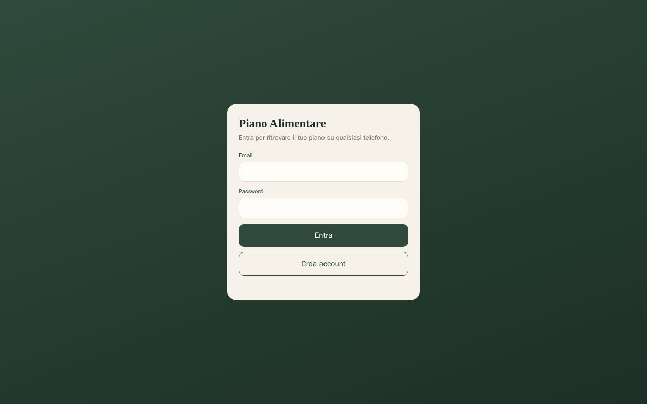 Preview of Piano Alimentare