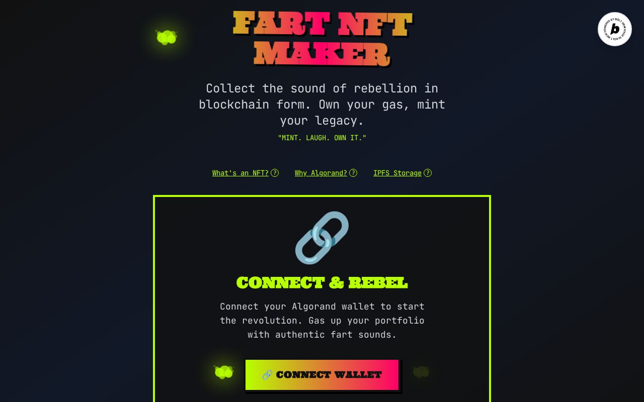 Preview of Fart NFT Maker