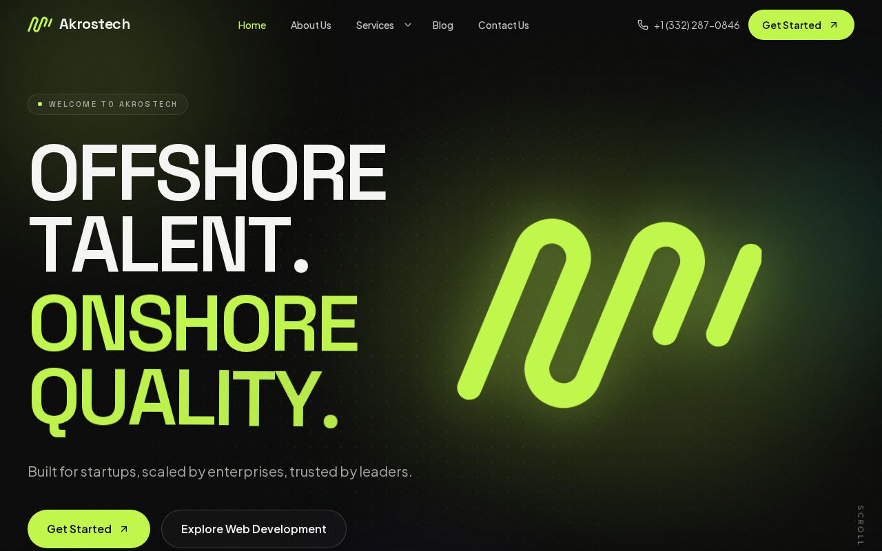 Preview of Akrosstech Website Trial 1