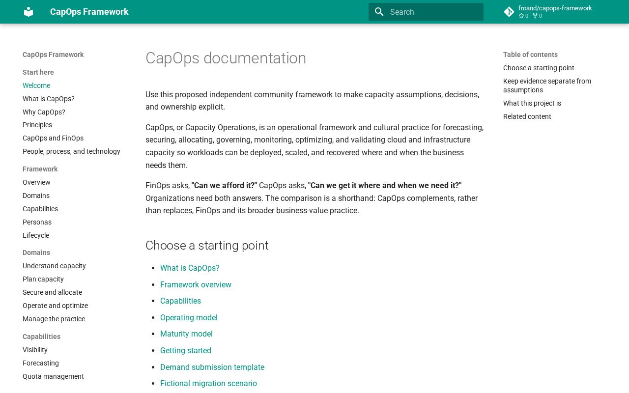 Preview of Capops Framework