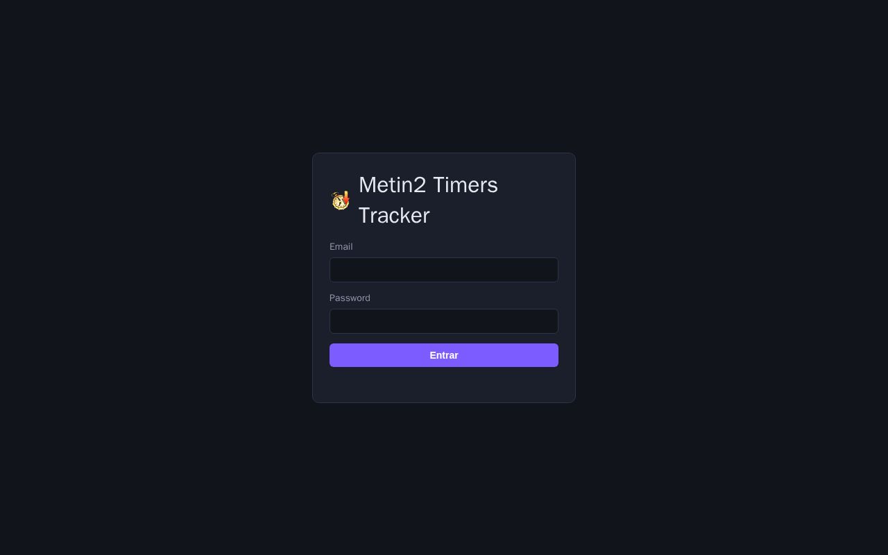 Preview of Metin2 Timers Tracker