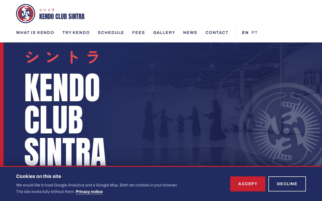 Preview of Kendo Club Sintra — strona klubu. Astro, statyczna, GitHub Pages. kendosintra.pt