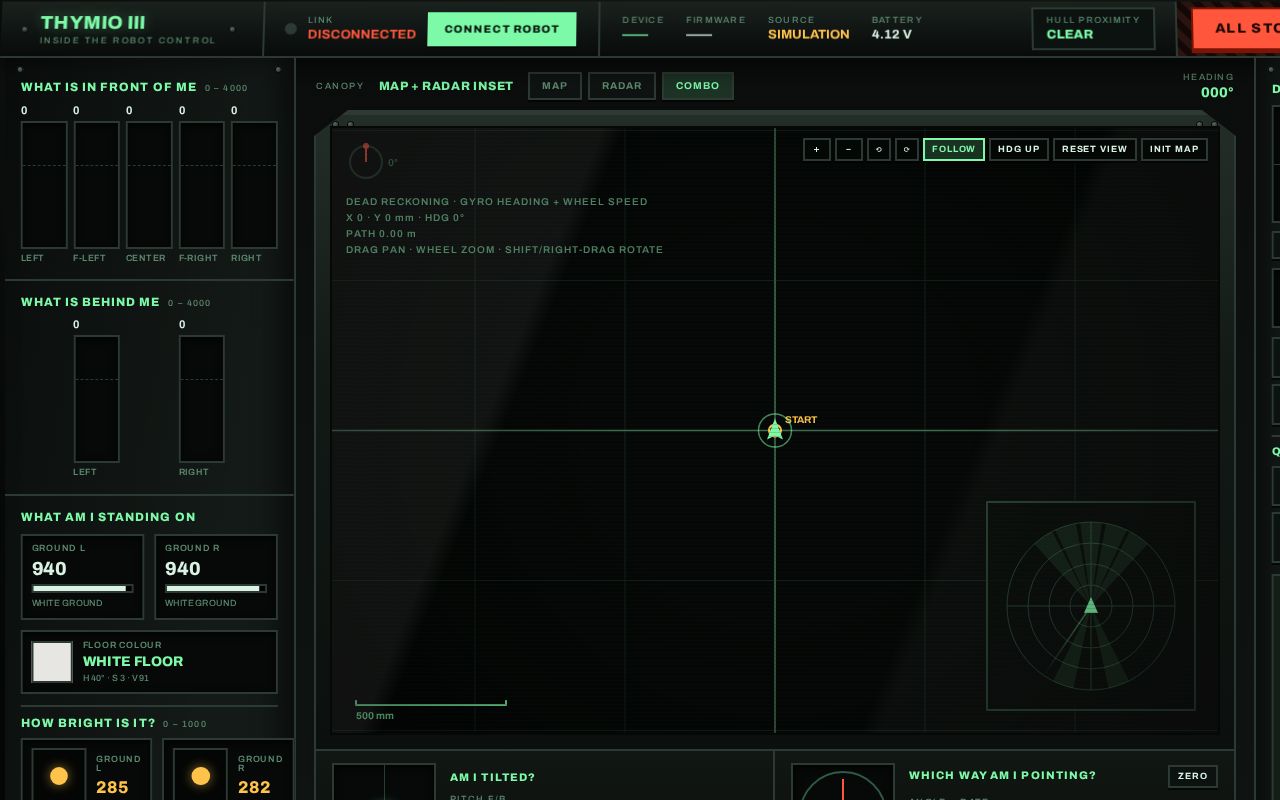 Preview of Thymio3 Cockpit