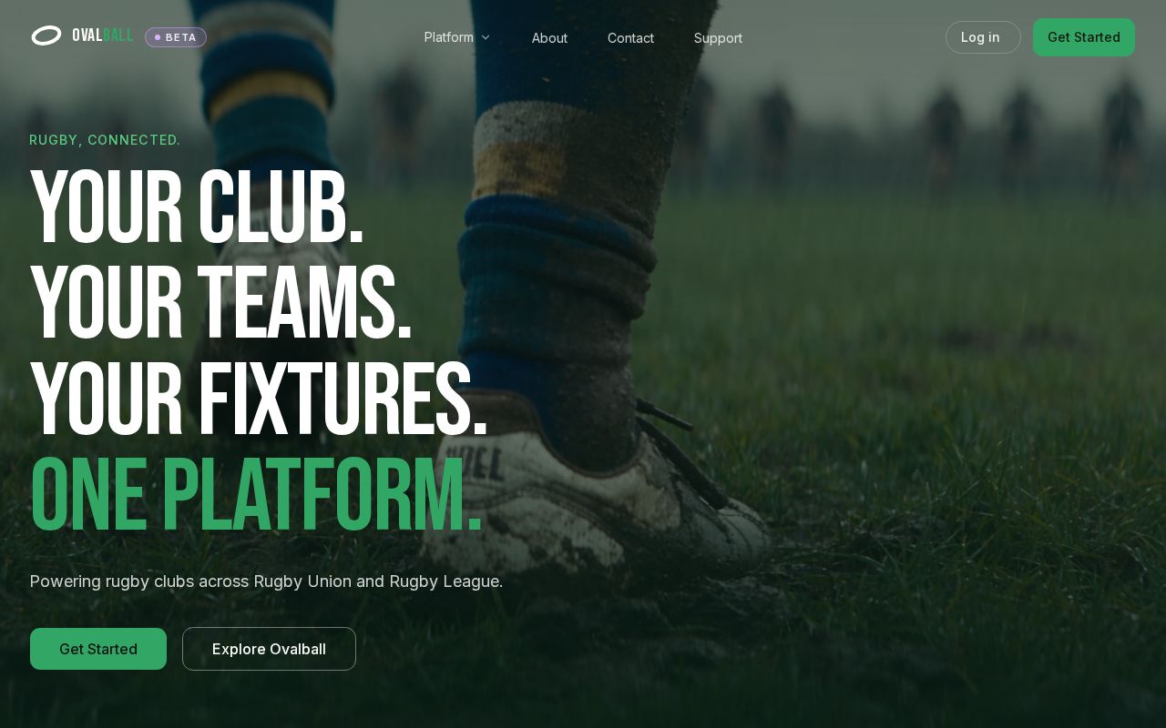 Preview of Ovalball Saas Startup