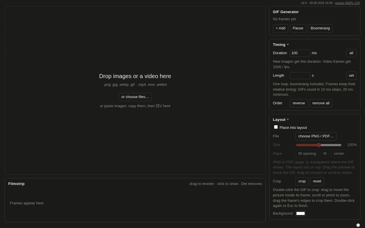 Preview of Gif Generator