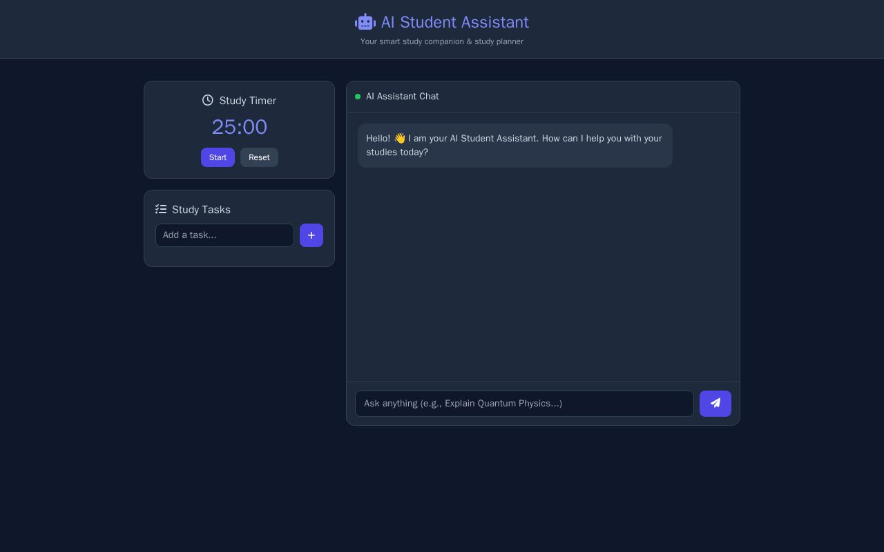 Preview of Ai Student Assistant New2