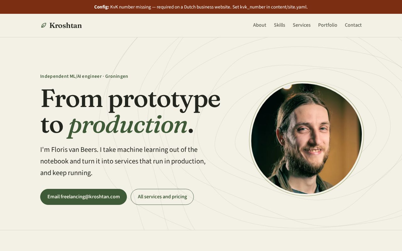 Preview of Kroshtan Web
