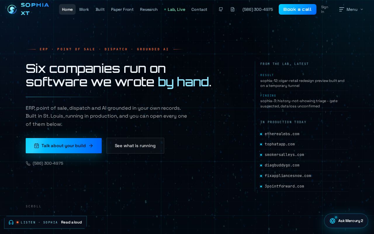 Preview of SOPHIA XT | Custom ERP, POS and dispatch software