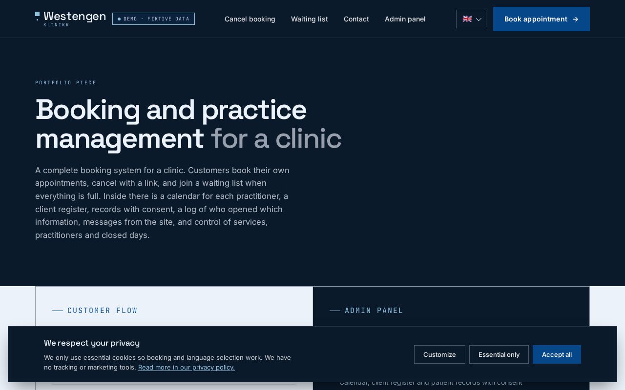 Preview of Booking Demo