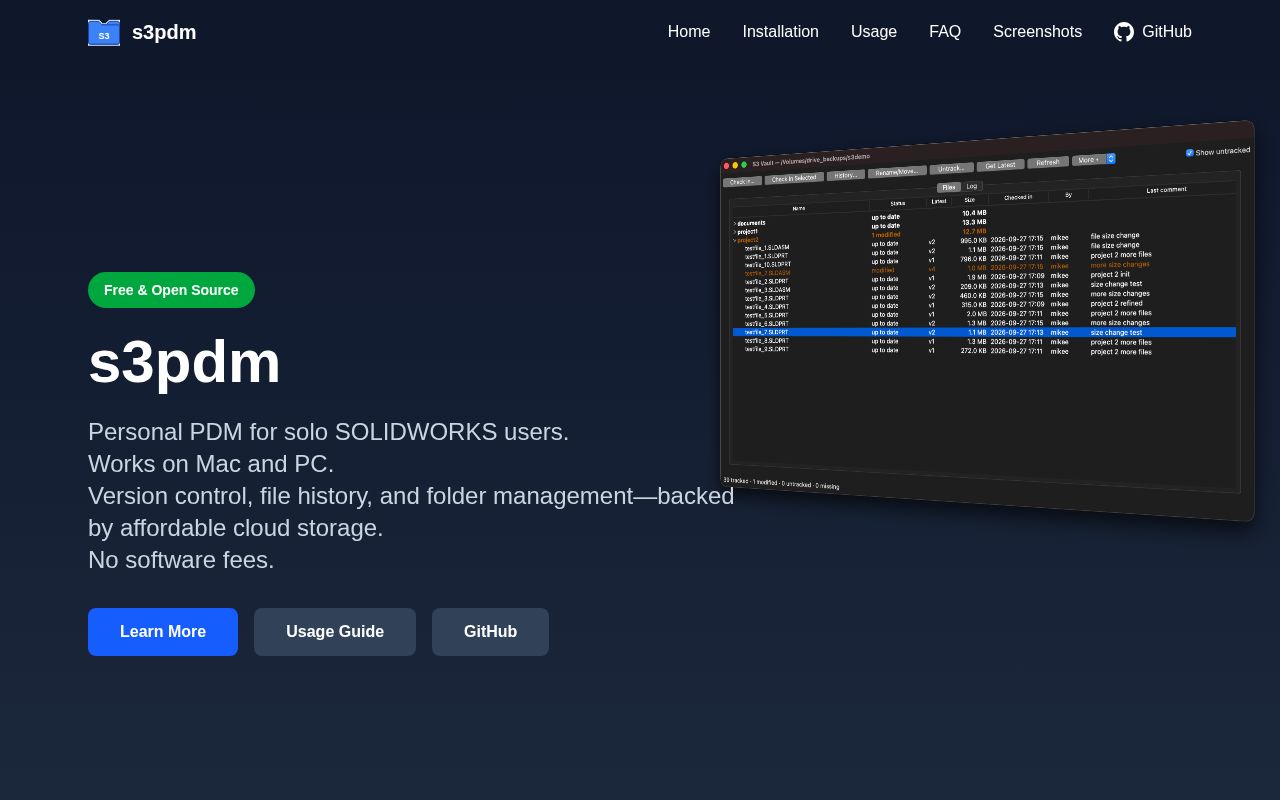 Preview of S3PDM