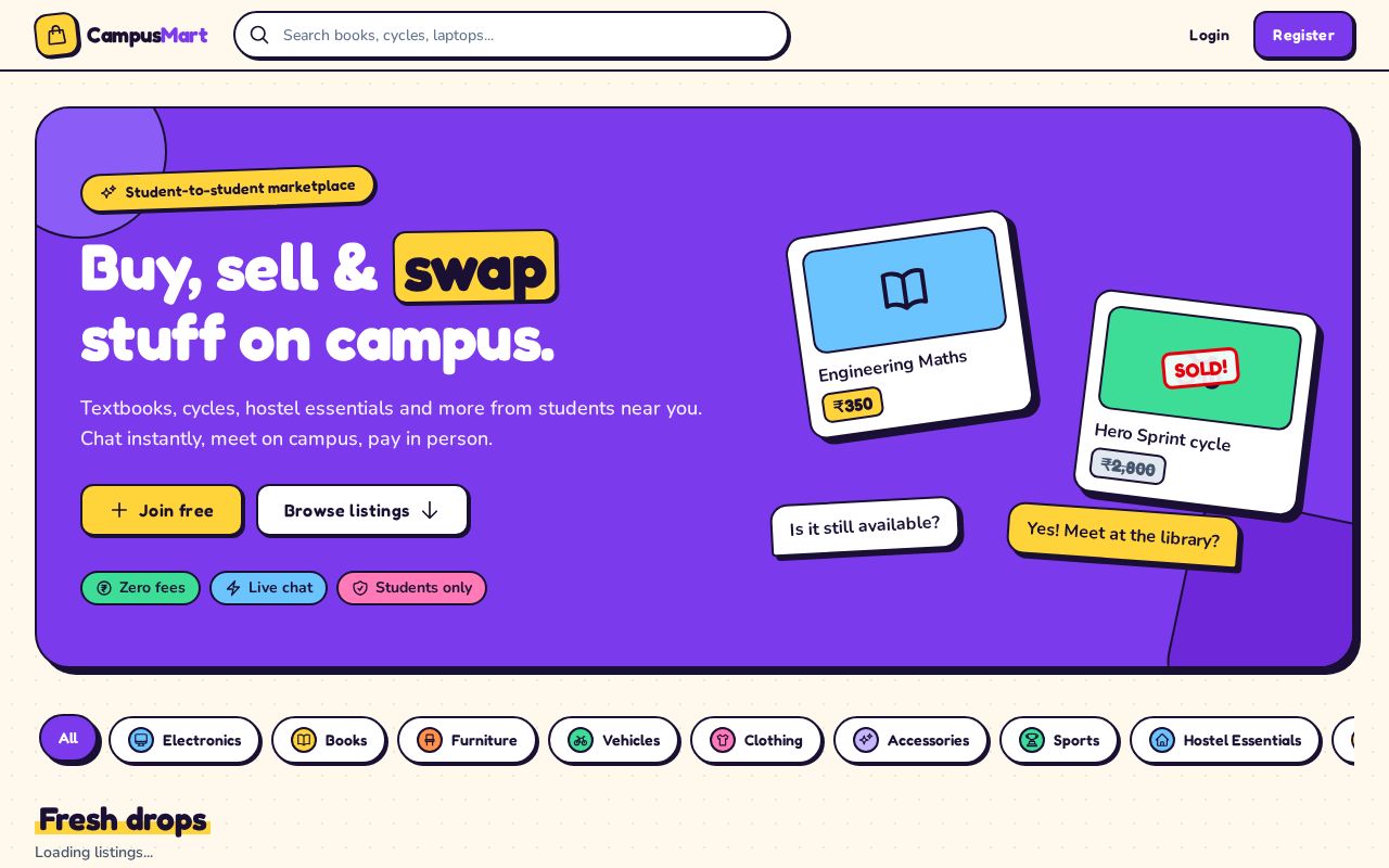 Preview of Campus Marketplace