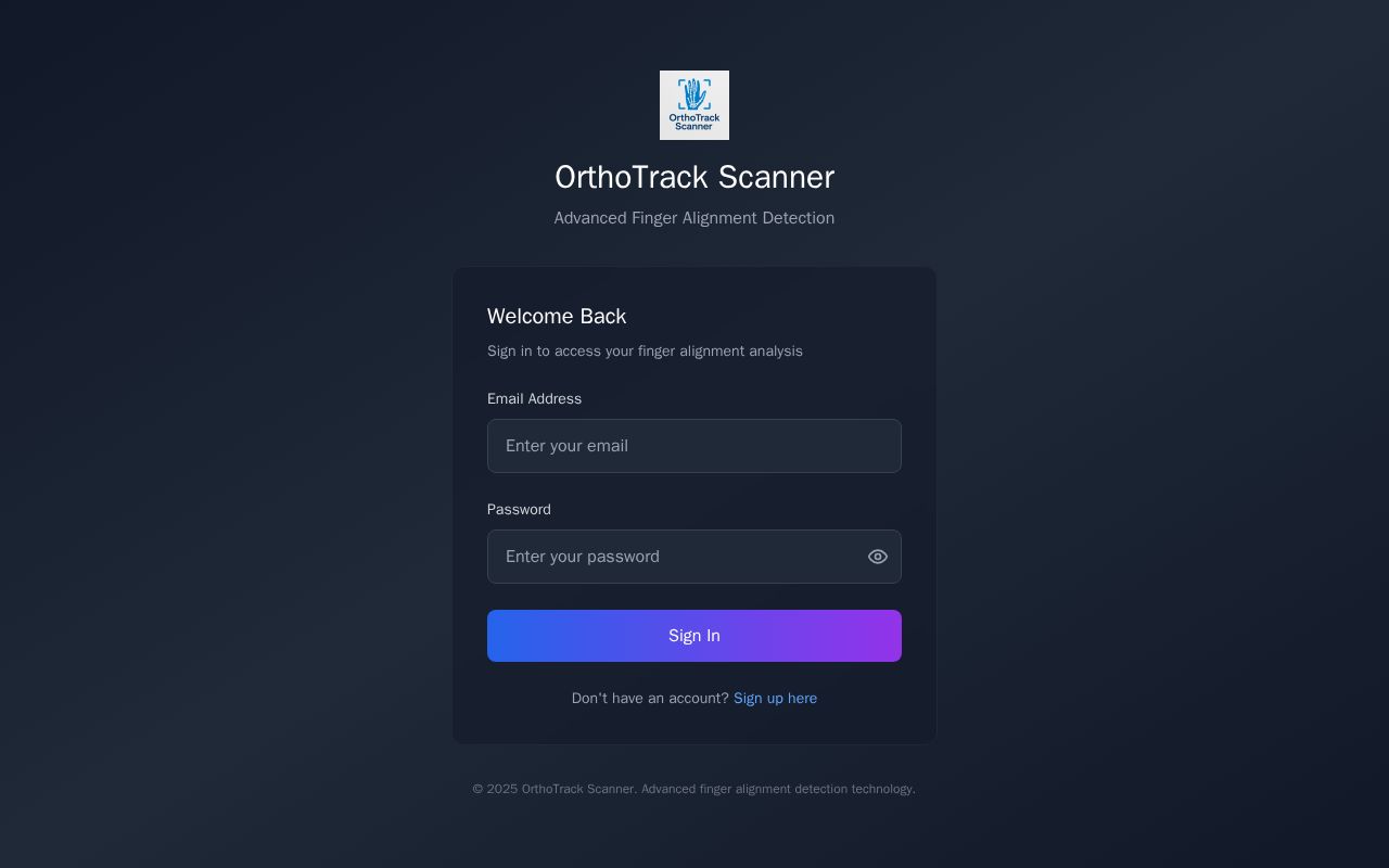 Preview of Ortho Alignment Tracker