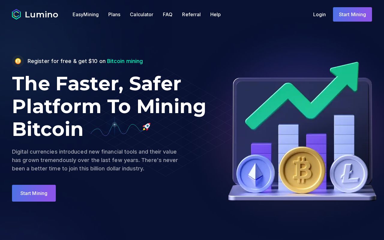 Preview of Cryptocurrency Website