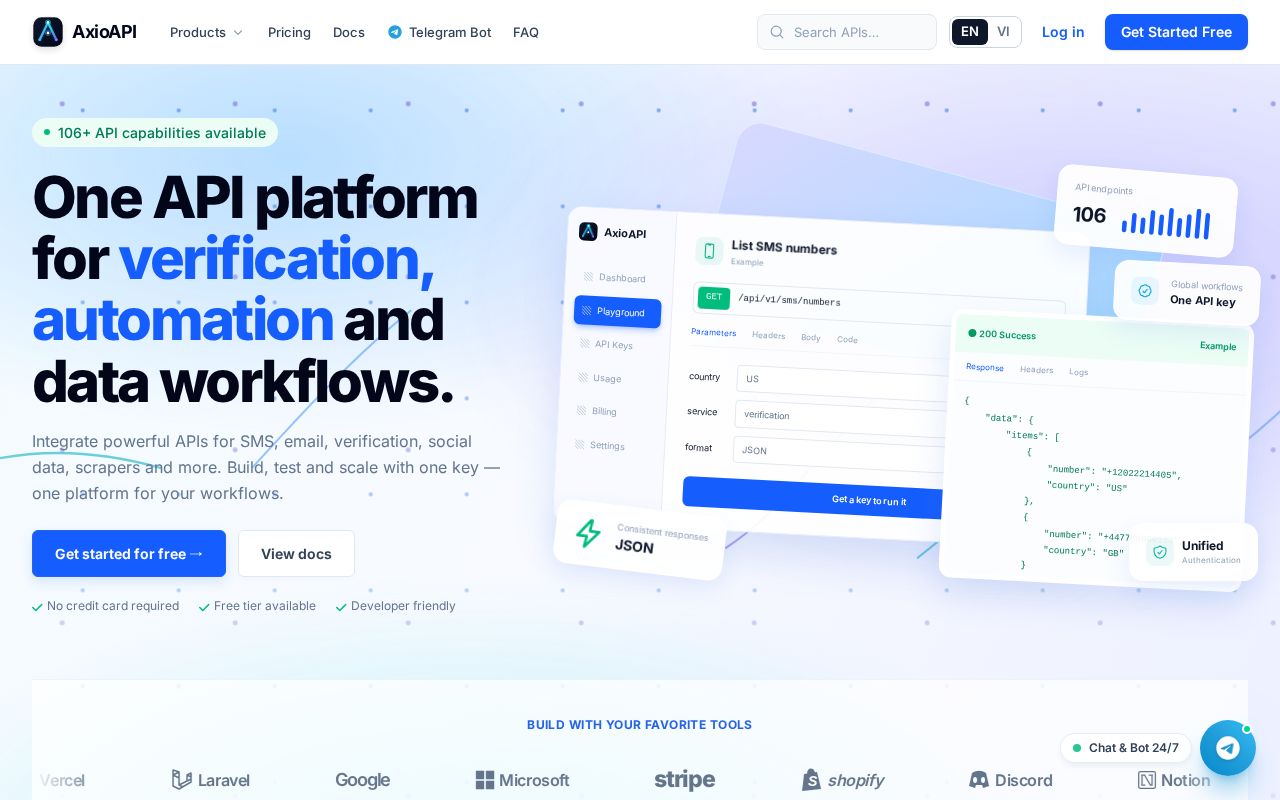 Preview of Axioapi Sdks