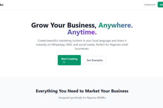 Preview of Tinko – Content Marketing Studio for Nigerian MSMEs