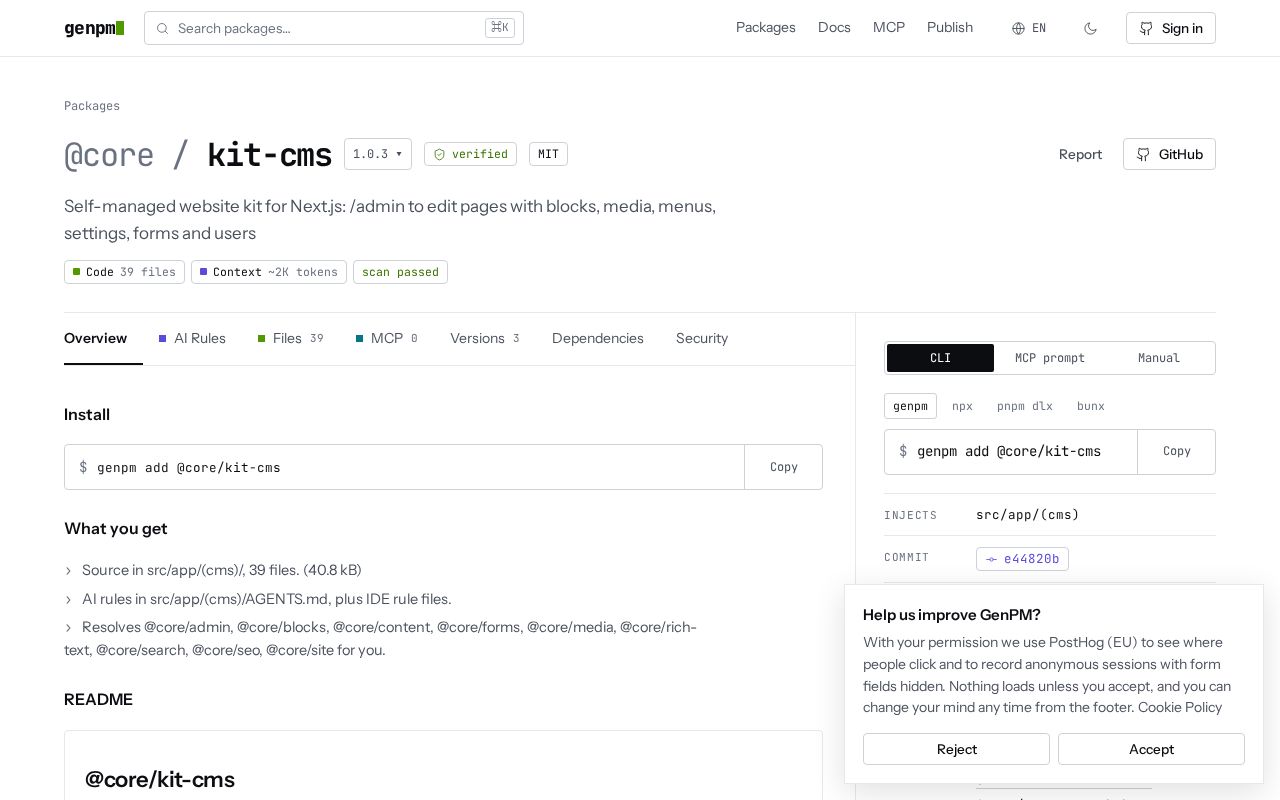 Preview of Kit Cms