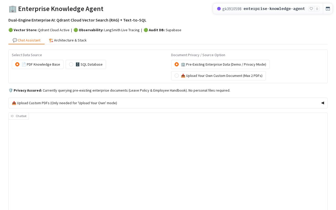 Preview of Enterprise Knowledge Agent